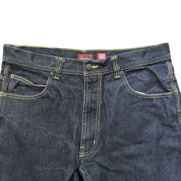 Vintage Y2K - Risk Jeans Co. - Dark Wash Baggy Hip Hop Skater Jeans - 36 x 30 - Picture 4 of 7